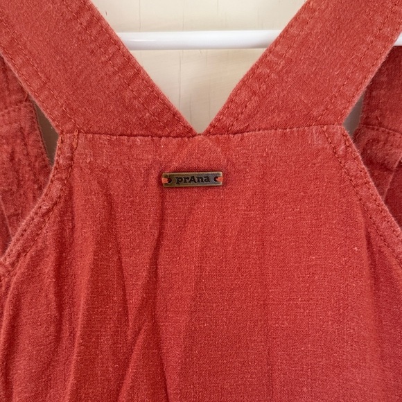 Prana Hemp/Organic Cotton Terracotta Button-Down Midi Dress - Picture 6 of 13